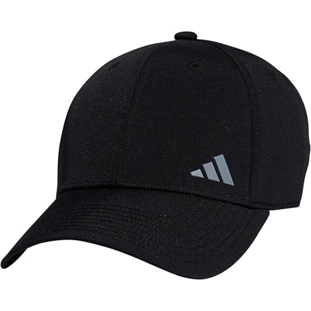 Womens Black Backless Ponytail Grey Logo Adjustable Elastic Classic Baseball Cap